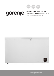 Priručnik Gorenje FH37DAW Zamrzivač