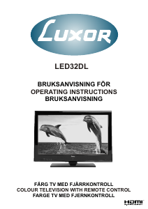 Bruksanvisning Luxor LED32DL LED TV