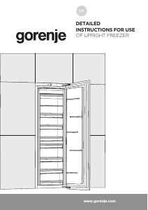 Manual Gorenje FNI4181E1 Freezer