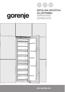 Priručnik Gorenje FNI5182A1 Zamrzivač