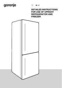 Bruksanvisning Gorenje NRC619CSXL4WF Kyl-frys