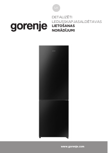 Rokasgrāmata Gorenje NRK620EABG4 Ledusskapis ar saldētavu