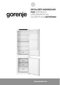 Rokasgrāmata Gorenje NRKI418EP1 Ledusskapis ar saldētavu