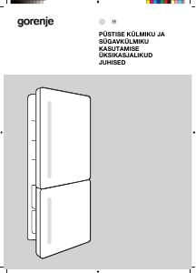 Kasutusjuhend Gorenje NRKI517E42 Külmik-sügavkülmik