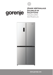 Vadovas Gorenje NRM819E61BX Šaldytuvas-šaldiklis