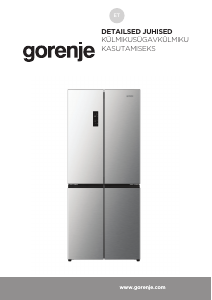 Kasutusjuhend Gorenje NRM819E61X Külmik-sügavkülmik