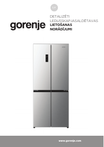 Rokasgrāmata Gorenje NRM819E61X Ledusskapis ar saldētavu