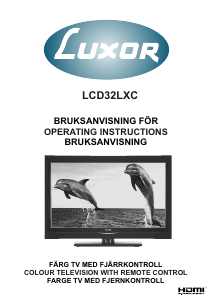 Bruksanvisning Luxor LED32LXC LED TV