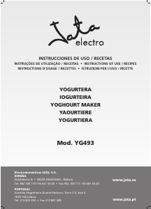 Manual Jata YG493 Iogurteira