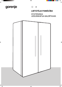 Rokasgrāmata Gorenje NRS917E41XWD Ledusskapis ar saldētavu