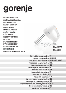 Bedienungsanleitung Gorenje M450B Handmixer