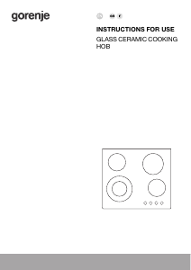 Bruksanvisning Gorenje EC321BCSC Häll