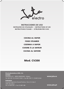 Manual de uso Jata CV200 Vaporera