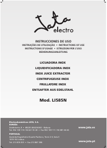 Manual de uso Jata LI585N Licuadora