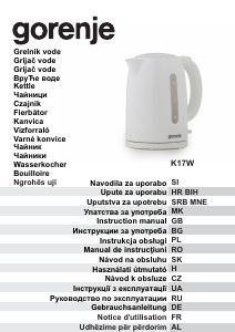 Mode d’emploi Gorenje K17WE Bouilloire