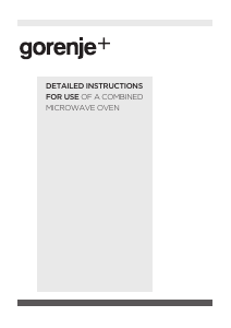 Manual Gorenje GCM812X Oven