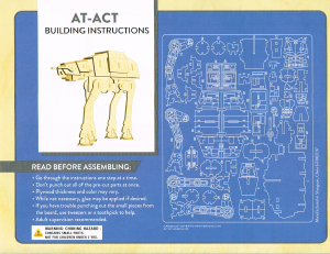 Manual de uso IncrediBuilds Model Kit Star Wars AT-ACT
