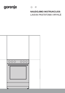 Vadovas Gorenje GG5A14WJ Diapazonas