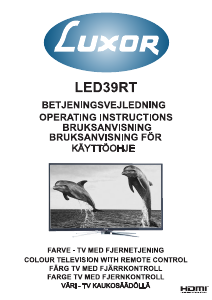 Bruksanvisning Luxor LED39RT LED TV