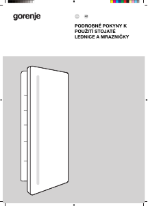 Manuál Gorenje RBI512E21 Lednice