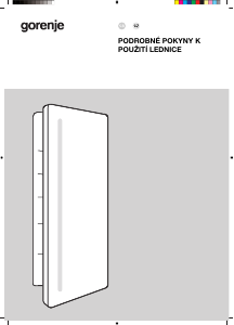 Manuál Gorenje RI512E41 Lednice