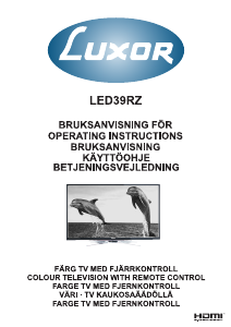 Bruksanvisning Luxor LED39RZ LED TV