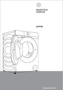 Vadovas Gorenje WD2PA1X64ADAAW Skalbimo ir džiovinimo mašina