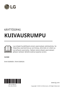Käyttöohje LG RHA1008NDK Kuivausrumpu