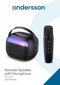 Handleiding Andersson KEM-S2000 Karaokeset