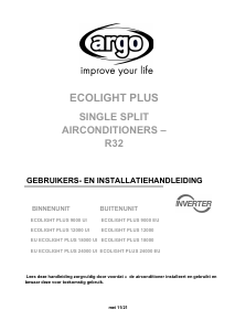 Handleiding Argo ECOLIGHT PLUS 9000 UI Airconditioner