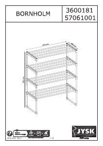 Hướng dẫn sử dụng JYSK Bornholm (82x67) Tủ giày