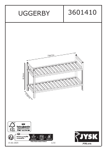 Hướng dẫn sử dụng JYSK Uggersby Tủ giày