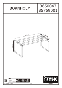 Hướng dẫn sử dụng JYSK Bornholm (23x56) Tủ giày