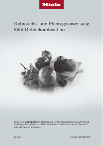 Bedienungsanleitung Miele KFMC 3834 R Kühl-gefrierkombination