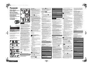 Bruksanvisning Panasonic S-R28200 Lumix Objektiv