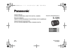 Bruksanvisning Panasonic S-S85 Lumix Objektiv