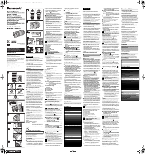 Bruksanvisning Panasonic H-RSA100400 Lumix Objektiv