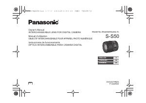 Manual de uso Panasonic S-S50 Lumix Objetivo