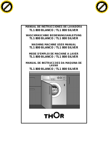 Manual de uso Thor TL1 800 Lavadora