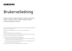 Bruksanvisning Samsung S24D600EAU LED-skjerm