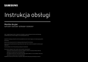 Instrukcja Samsung S27DG502EU Monitor LED