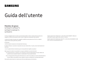 Manuale Samsung S27FG812SU Monitor LED