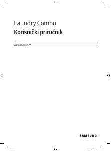 Priručnik Samsung WD18DB8995BZ Perilica – sušilica