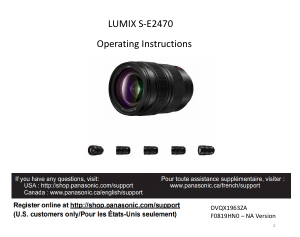 Handleiding Panasonic S-E2470 Lumix Objectief