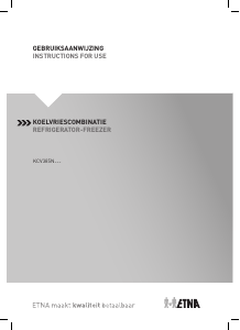 Bruksanvisning ETNA KCV385NZWA Kyl-frys