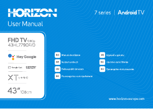 Εγχειρίδιο Horizon 43HL7790F/D Τηλεόραση LED