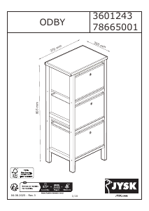 كتيب JYSK Odby (37x30) تسريحة