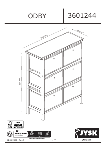 Bedienungsanleitung JYSK Odby (70x30) Kommode
