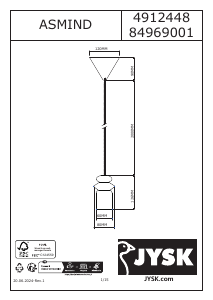Priručnik JYSK Asmind Svjetiljka