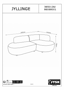 Hướng dẫn sử dụng JYSK Jyllinge Ghế sofa